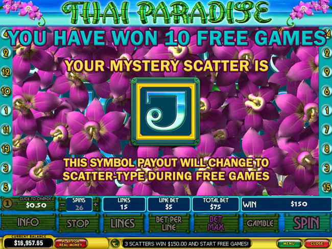 free Thai Paradise slot bonus feature