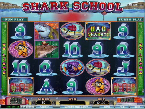 free Shark School bonus feature