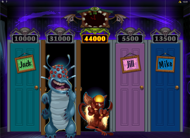 free Monsters In The Closet slot bonus feature