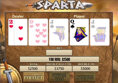 free Sparta gamble feature
