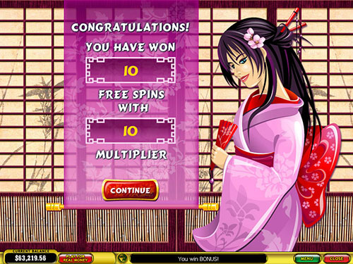 free Geisha Story free spins feature