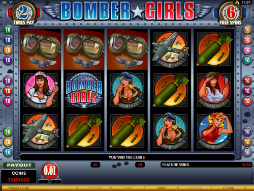 free Bomber Girls free spins feature