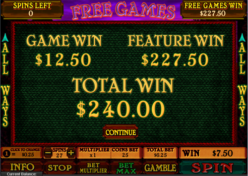 free Archer free spins feature