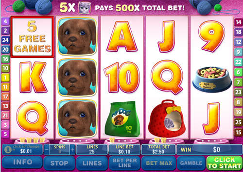 free Cute & Fluffy free spins feature