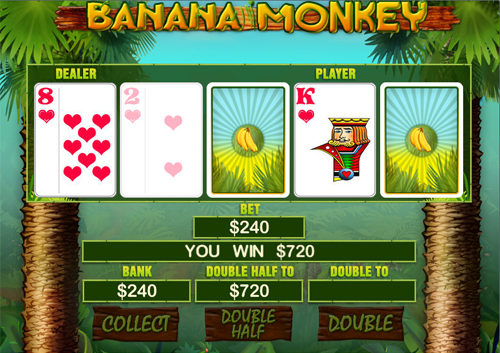 free Banana Monkey Gamble Feature