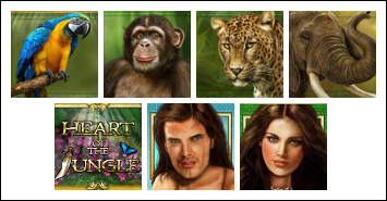 free Heart of the Jungle slot game symbols