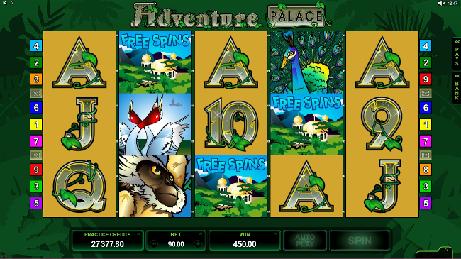 free Adventure Palace HD slot bonus feature