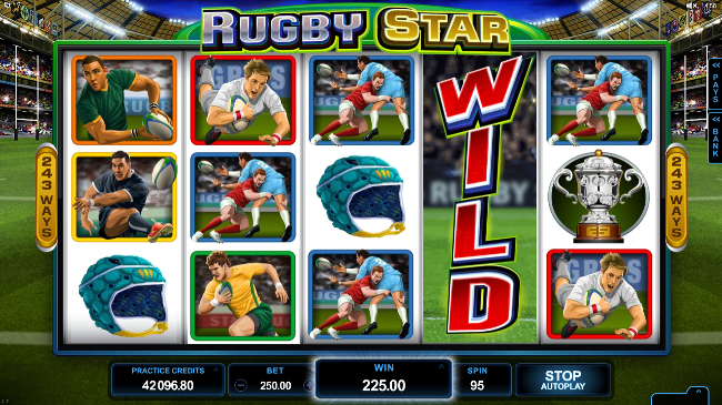 free Rugby Star slot bonus feature