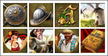 free The Riches of Don Quixote slot game symbols