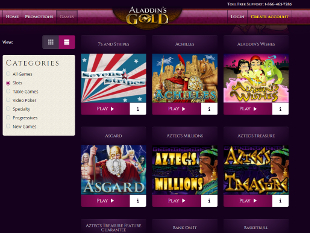 Aladdin's Gold Casino Lobby