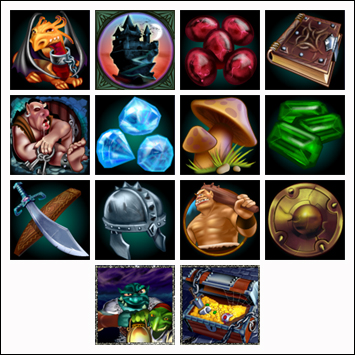 free Goblin's Treasure slot game symbols