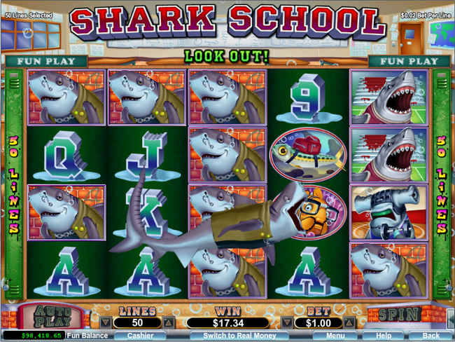 free Shark School slot bonus feature