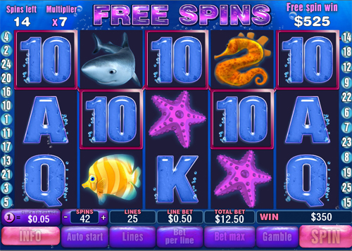 free Great Blue free spins feature