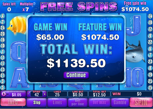 free Great Blue free games feature win