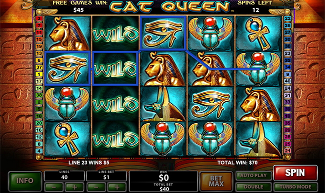 free Cat Queen slot bonus feature