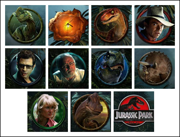 free Jurassic Park slot game symbols