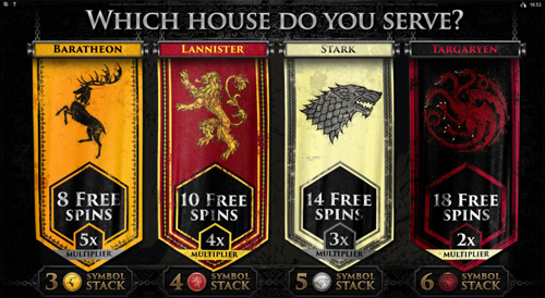 free Game of Thrones - 15 Lines bonus features