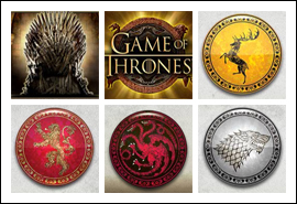 free Game of Thrones - 15 Lines slot game symbols