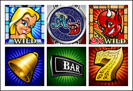 free Angel or Devil slot game symbols
