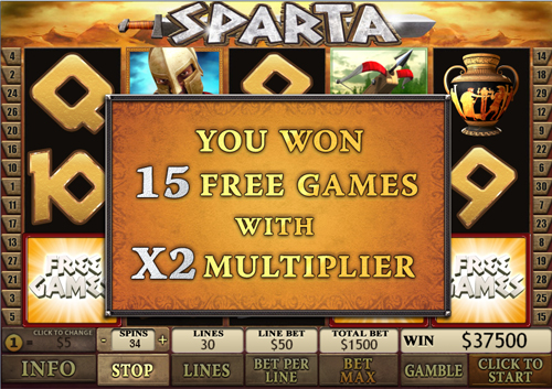 free Sparta free games feature win