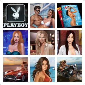 free Playboy slot game symbols