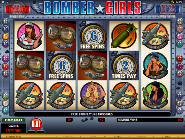 free Bomber Girls slot bonus feature