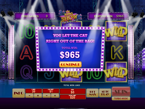 free Cat in Vegas free spins total prize