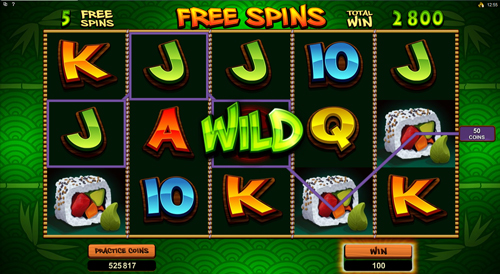 free So Much Sushi California free spins 