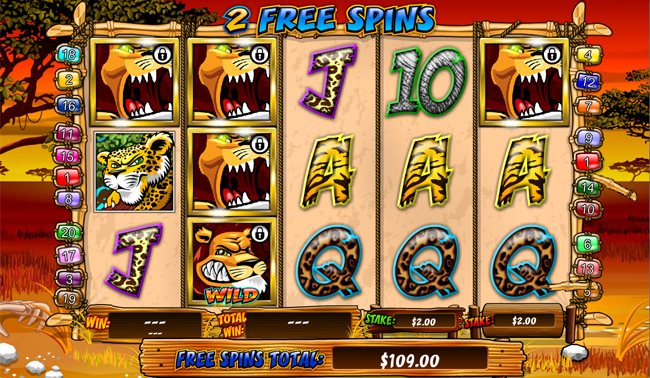 free Wild Gambler slot bonus feature