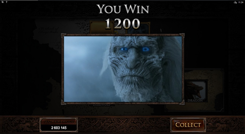 free Game of Thrones - 243 Ways gamble feature prize