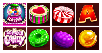 free So Much Candy slot game symbols
