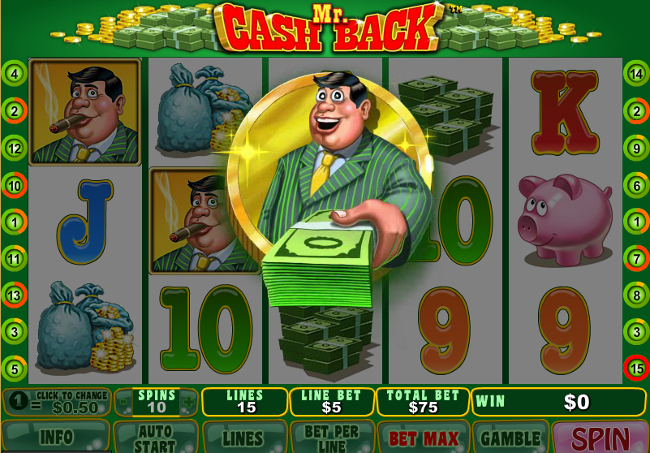 free Mr. Cashback slot bonus feature