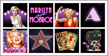 free Marilyn Monroe slot game symbols