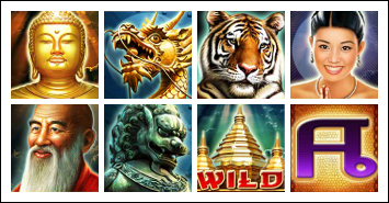 free Thai Temple slot game symbols