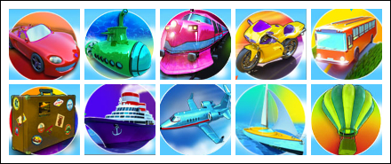free Vacation Station Deluxe slot game symbols