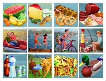 free Summer Holiday slot game symbols