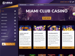 Miami Club Casino Home